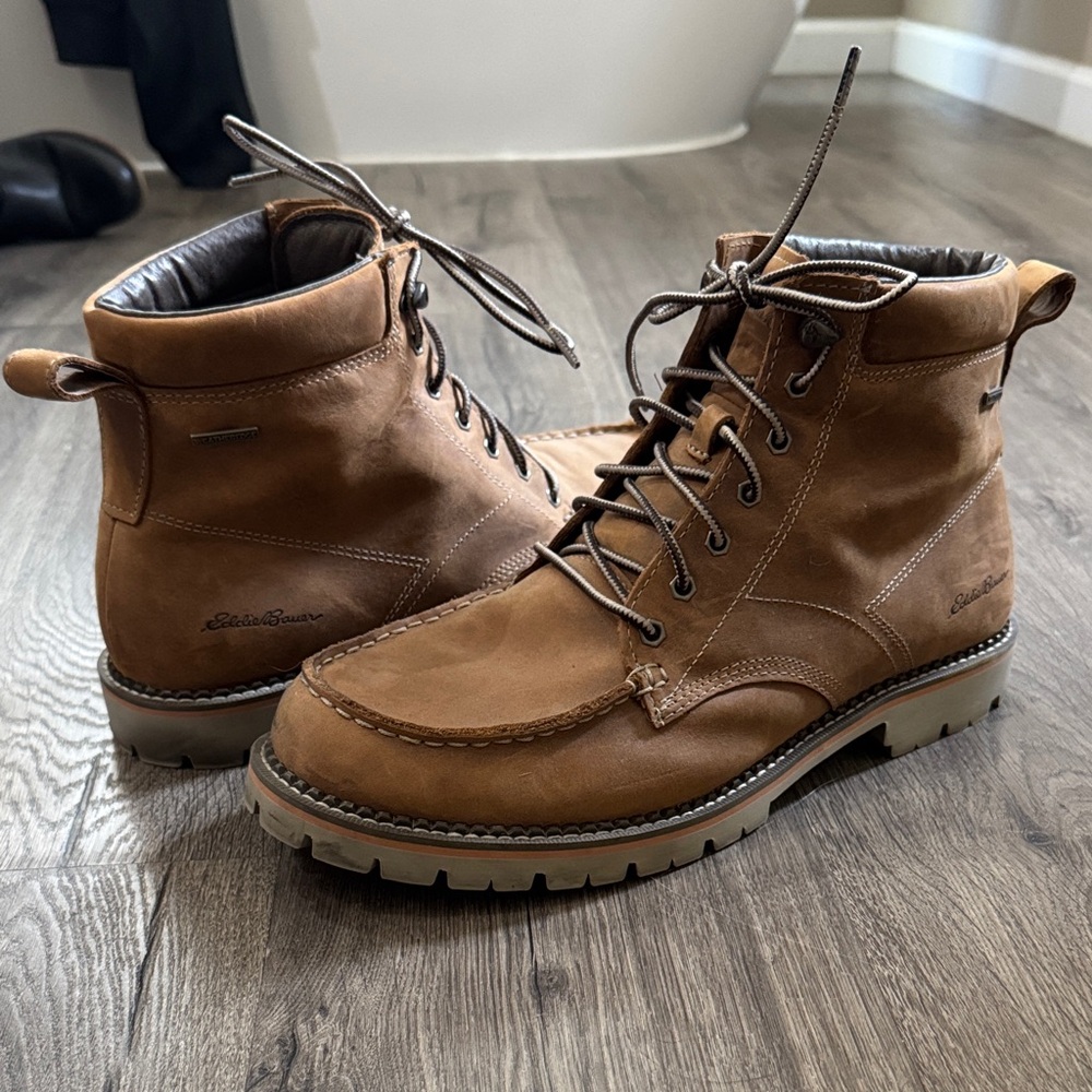 Eddie Bauer Brown Leather Men's Boots